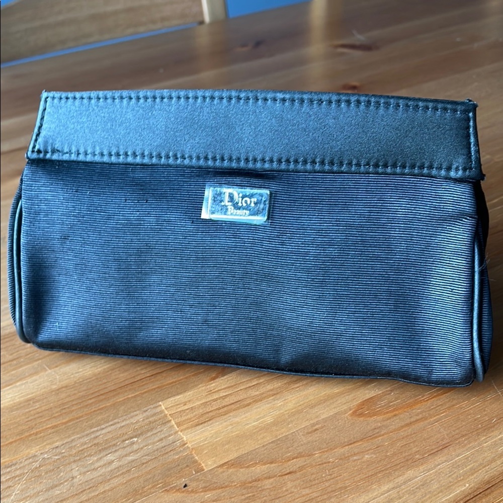 Dior Black Satin Clutch